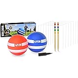 4 FUN WICKET KICK - Giant Kick Ball Croquet Outdoor Games - Great Family Games For Kids, Teens And Adults - Perfect Life Size