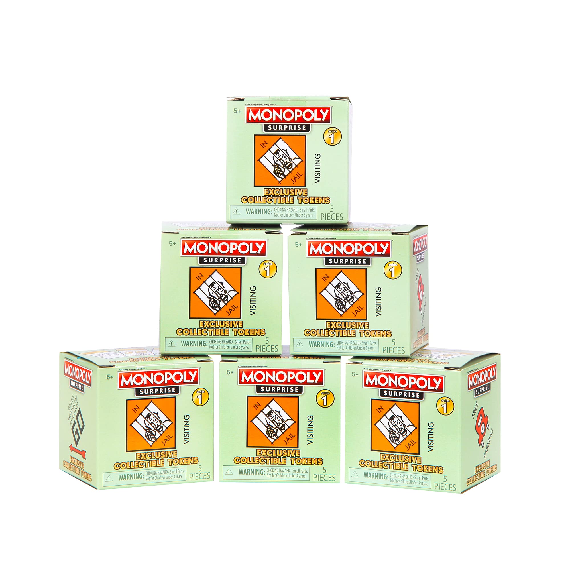 Basic Fun 0441 Monopoly Surprise Exclusive Collectible Tokens, Collectable Toys for Kids, Surprise Toys for Board Games, Monopoly Game Accessories, Collectible Toys and Accessories, Children Aged 8 + Multicolor 00441