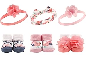 Hudson Baby Girl's Headband and Socks Giftset