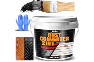 Rust Converter Paint - 2 in 1 Metal Primer, Rust Reformer Encapsulator & Inhibitor, Water-Based Heat Resistant, Anti-Corrosio