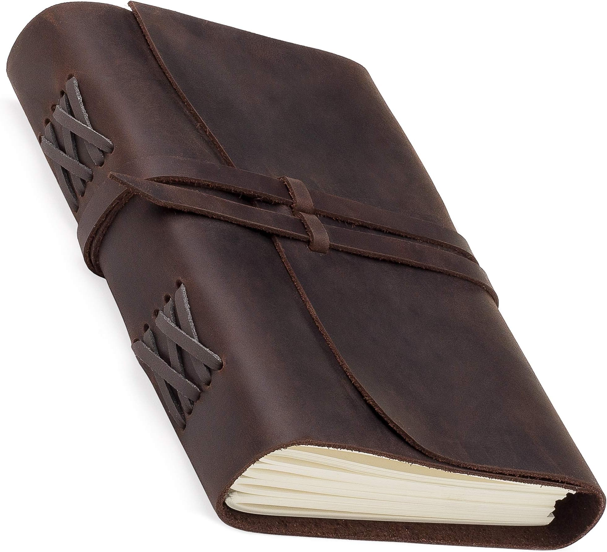 Leather Journal with LINED Paper – 5.5 x 7.5 Handmade Writing Journal Notebooks, Best Refillable Leather Bound Journals for Men Women, Lined pages, Antique Vintage Diary
