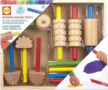 Alex Art Wooden Dough Tools Set Kids 