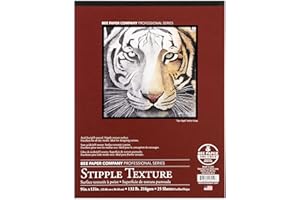 BEE PAPER COMPANY Bee Paper - 9"x 12" Stipple Texture Paper Pad, 25 Sheets