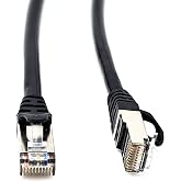 RiteAV RJ50 10p10c SFTP CAT5 Male to Male Cable with Shielded Connectors - Black - 3 Meter