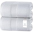 Luxury Bath Sheet Towels Extra Large | Highly Absorbent Hotel spa Collection | 35x70 Inch | 2 Pack (White)