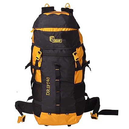 F Gear Drift 40 Liter Rucksack (Black, Yellow)