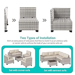 Muphyers 10-Piece Outdoor Patio Furniture Set with