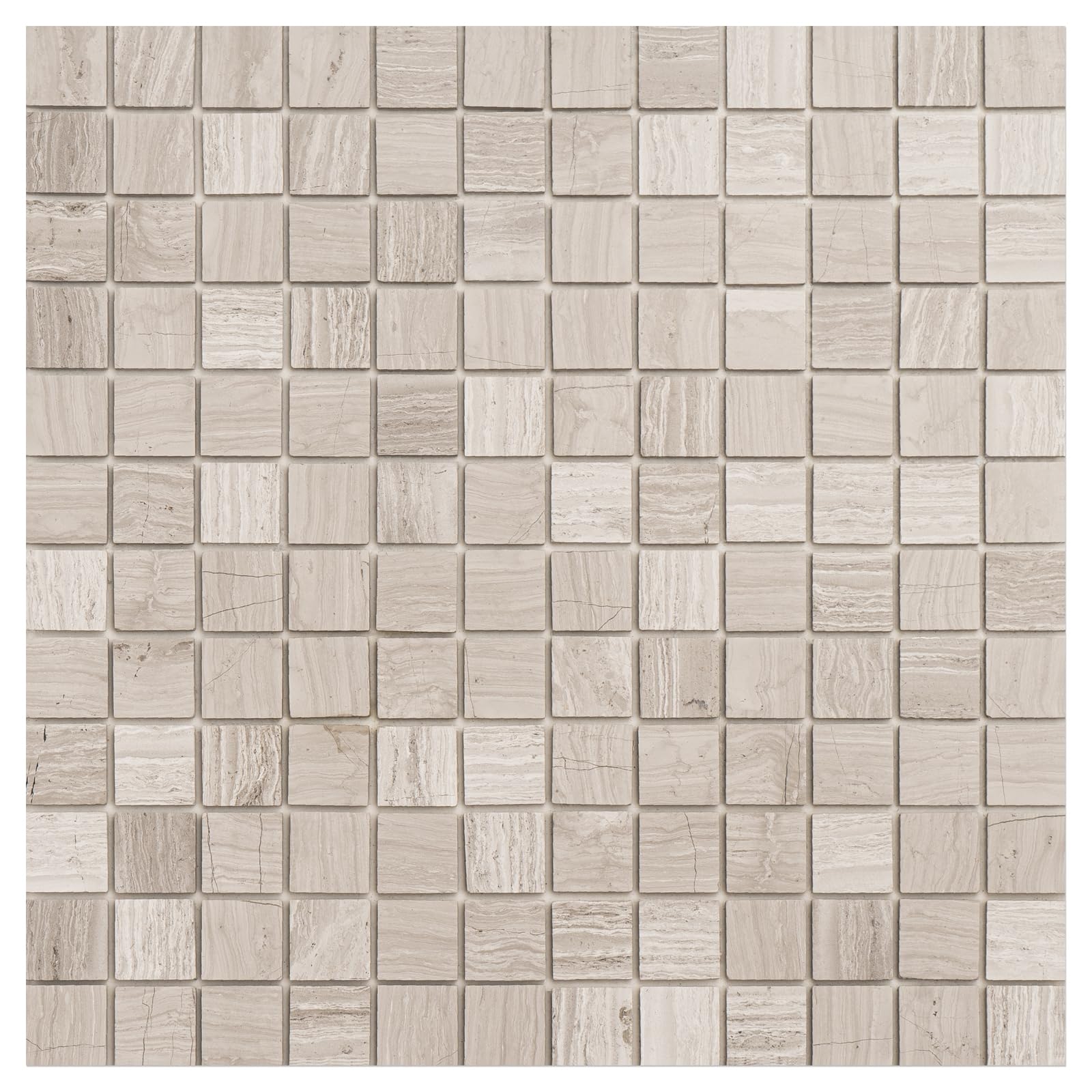Photo 1 of V-MOZZA Peel and Stick Stone Backsplash, 5-Sheet Peel and Stick Stone Tiles 3D Marble Look Mosaic Tile Stick on Backsplash for Kitchen Fireplace