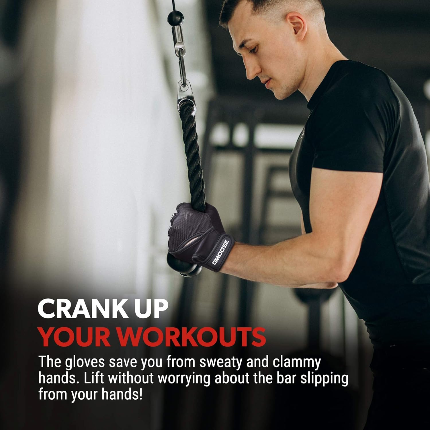 DMoose Workout Gloves for Men and Women, Weight Lifting Gloves with or Without Wrist Support, Full Palm Protection, Perfect Grip for Deadlift Fitness Gym Exercise Training : Sports & Outdoors