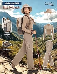 Moosehill Cargo Hiking Pants Women High Waisted