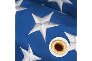 HOTRAIN Long Lasting 4x6 American Flag Outdoor Heavy Duty,4by 6 American Flag,US Flag,American Flags For Outside 4x6,4' x 6' American Flags,Embroidered Flag,Premium Canvas