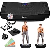 Lifepro Rumblex 4D Vibration Plate Exercise Machine with 7 Training Modes | 3 Motor Motion, Multiple Presets &amp; Speeds, High Weight Capacity &mdash; Vibration Plate for Lymphatic Drainage &amp; Full Body Workout