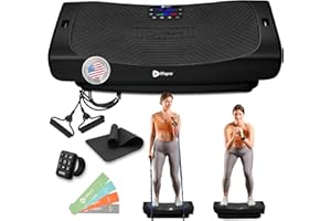Lifepro Rumblex Pro & 4D Vibration Plate Exercise Machine – Triple Motor Oscillation, Linear & Pulsation. Advanced 4D Motion 