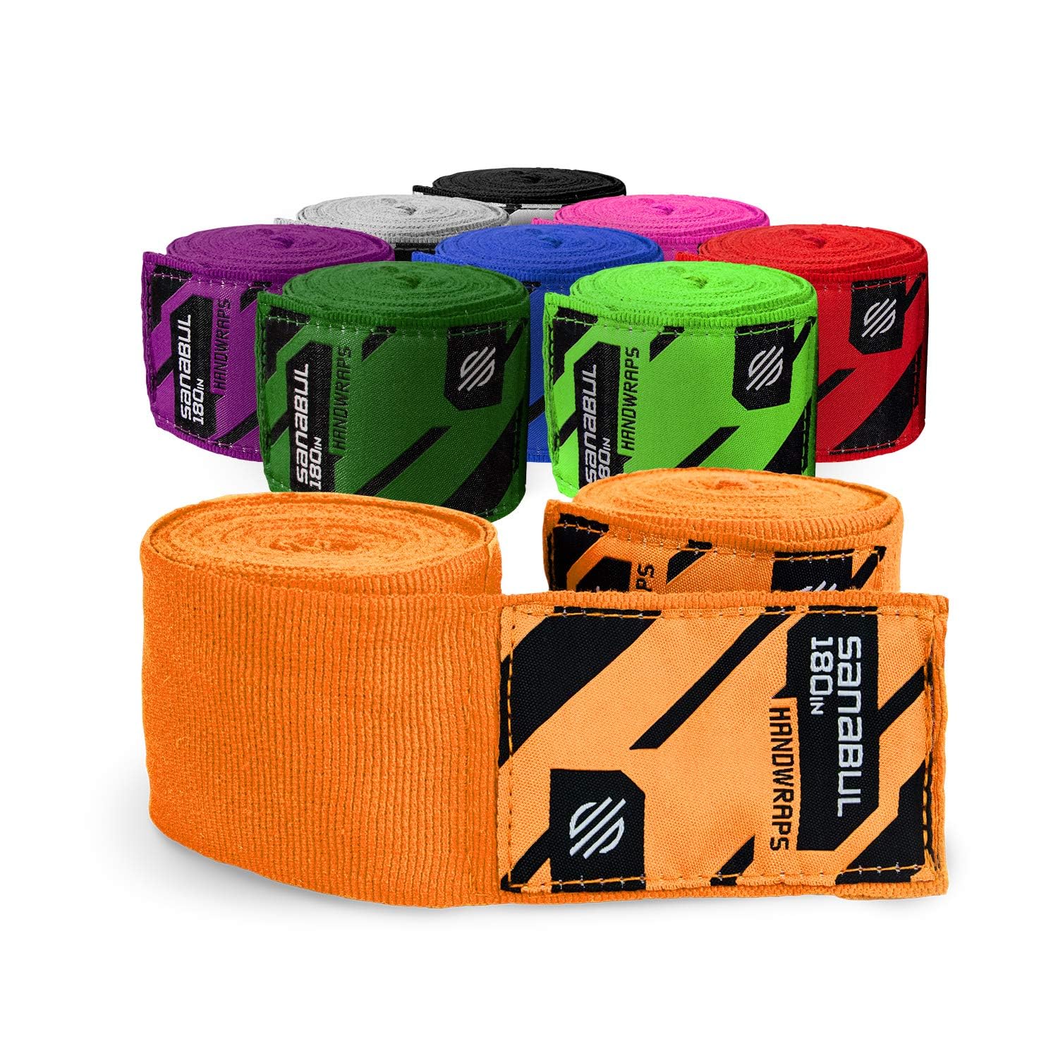 Sanabul Elastic 180 inch Boxing Hand Wraps for Boxing Gloves Muay Thai ...