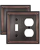 ZILLSEA Combination Metal Wall Plate, 1 Toggle/1