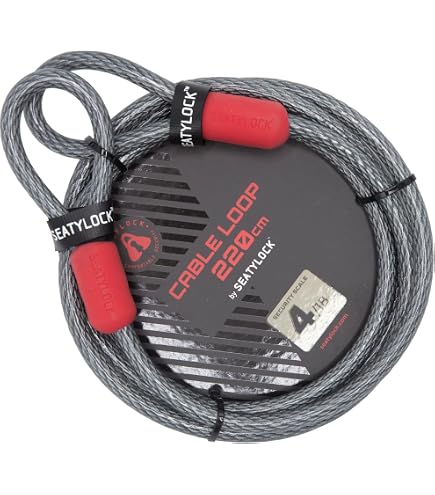 leon スチールブック ワンクリック Amazon.com : SeatyLock Bike Cable Lock - Anti Theft Triple Braided
