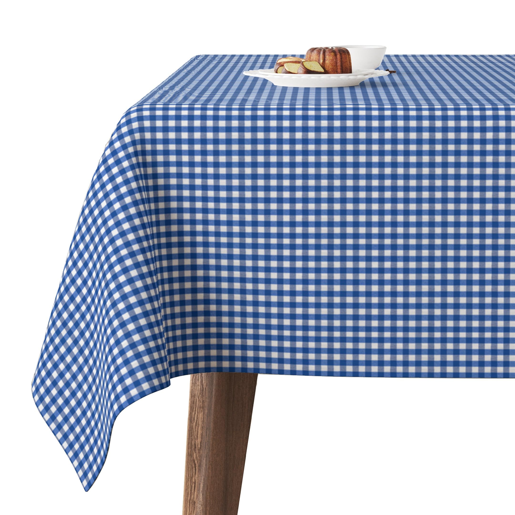 Martina Home TEFLONATED TABLECLOTH MADE Petit Vichy Royal 220X140 CM