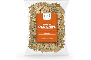 American Oak Chips (1lb)| Packed in Canada|Light Toast| Improve Flavor, Aroma and Color Stabilizer in Liquor| Oak Barrel Alte
