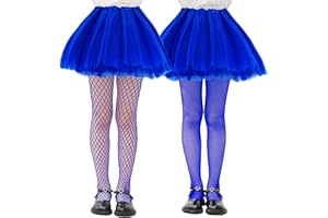 LUCKELF 10+ Colors Girls Fishnet Tights Candy Princess Fishnet stockings Kids High Waist Mesh Pantyhose