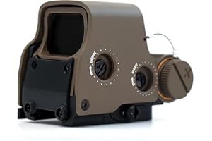 Bravary Holographic Sight 551 552 553 556 558 Red Green Dot Holo Sight Metal Scope 10 Levels Brightness Adjustment Holographic Sight