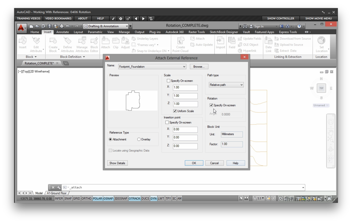 AutoCAD - Working With References [Online Code] - Thumbnail 3