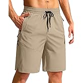 Pudolla Men's Swim Trunks with Liner Quick Dry 9" Swim Shorts 3 Zipper Pockets Bathing Suit for Men