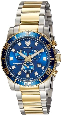 Chronograph Blue Dial Mens Watch - SE-9083B-TTYG-02