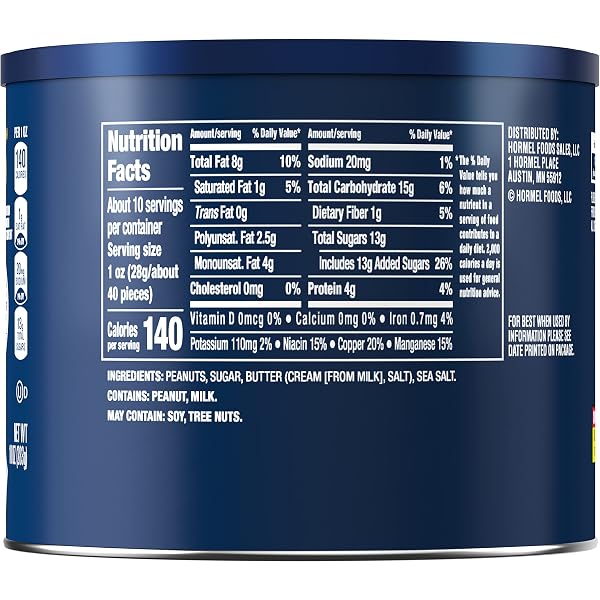 PLANTERS SWEET ‘N CRUNCHY PEANUTS, 10 OZ. CAN