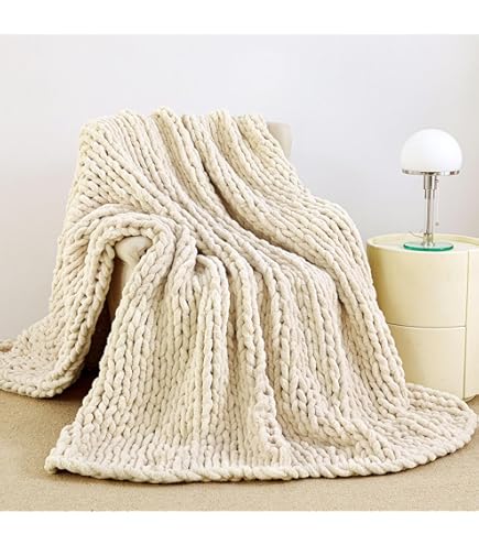 Amazon Taupe Knitted Throw Wool Sainsburys Ochre Blanket HBlife
