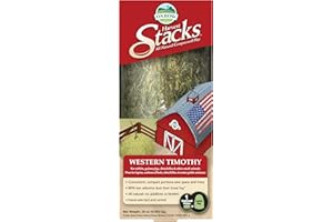 Oxbow Harvest Stacks, Timothy Hay, Guinea Pig Hay, Bunny Supplies, Timothy for Rabbits, Guinea Pigs, Chinchillas, and Other Small Pets, Bunny Food, 35 oz.