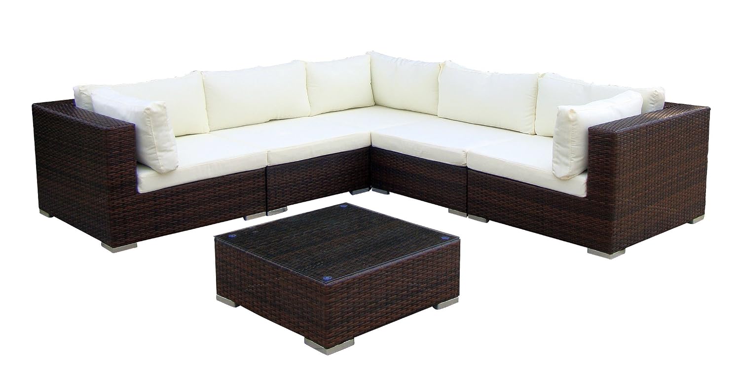 Baidani Gartenmöbel-Sets 10c00017.00002 Designer Lounge-XXL-Sofa Sunshine, Sofa, Beistelltisch ...