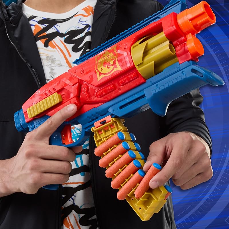Hasbro Nerf Loadout, Shadowspeed Recon, Lanzador Personalizable, 14 Dardos de Espuma N1, Accesorios Adaptables, Cañón Giratorio, Modo Ráfafa, Competición, Diversión con Amigos, Regalo para niños