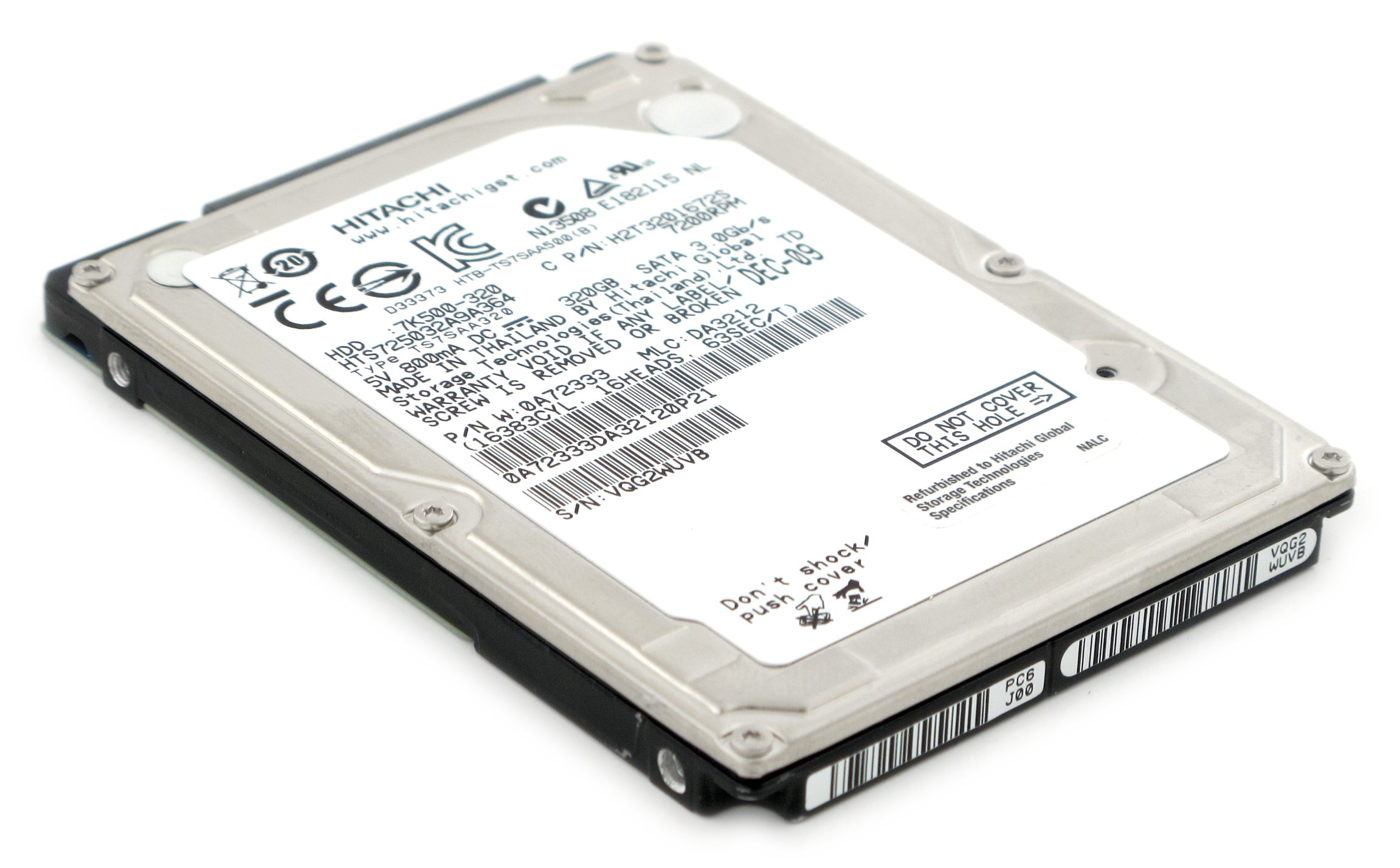HGST HTS723232A7A364 320GB 2.5 inch SATA II Internal Hard Drive