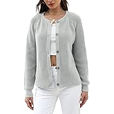 ZAFUL Women's 2025 Spring Fall Cropped Cardigan Lightweight Long Sleeve Knit Outerwear Daily Office Wear Trendy Y2K Crop Top