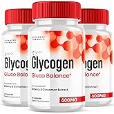 (3 Pack) Glycogen Balance Capsules - Glyco Balance Advanced Formula Glycogen Supplement Pills - All Natural Vitamin Supporting Healthy Living and Wellness in a Daily Premium Capsule (180 Capsules)