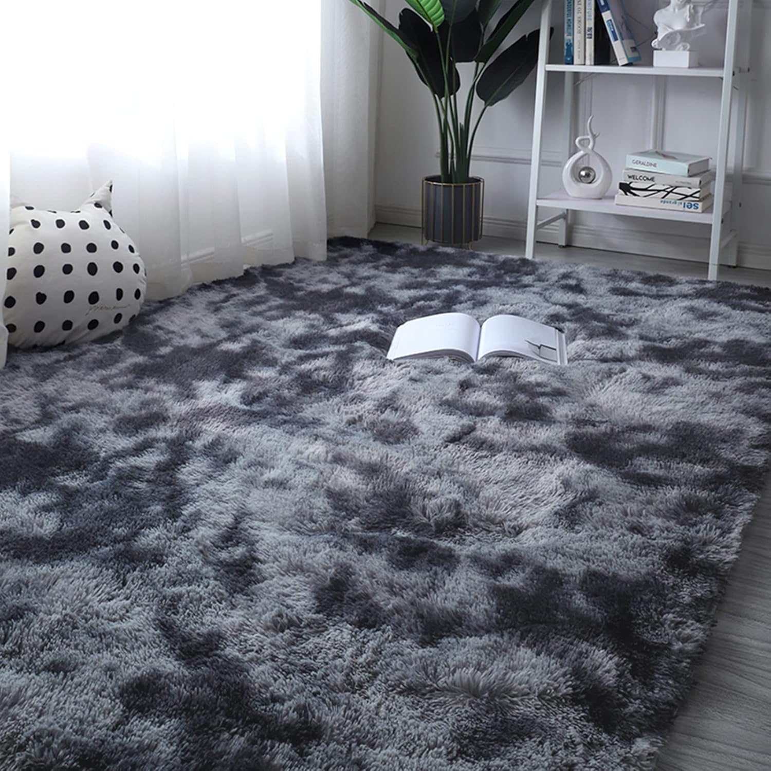 Rugs, Pads & Protectors - ROCYJULIN Area Rugs 5x7 for Bedroom, Thickened Fluffy 5x7 Area Rugs for Living Room, Ultra Soft Non-Slip Large Shag Fuzzy Rug for Nursery, Kids, Girls, Boys, Grey
