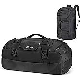 Ubon Large Duffel Bag Weekender Bags with Shoe Compartments 4-Way Sports Gym Backpack with Padded Straps Camping Traveling Duffle Bag