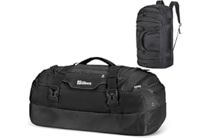 Ubon Large Duffel Bag Weekender Bags with Shoe Compartments 4-Way Sports Gym Backpack with Padded Straps Camping Traveling Duffle Bag