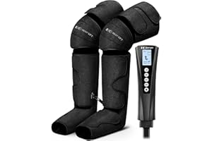 BESTGIFT Gifts for Mom, Dad, Men, Women & Loved Ones – Air Compression Leg Massager with Heat – Ideal for Christmas, Mother Day & Father Day – Relieves Muscle Fatigue for Feet, Legs, Calves, Thighs, and Knees