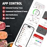 ThermoPro Twin TempSpike 150m Wireless Meat Thermometer with 2 Probes view 5
