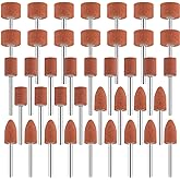 Sanding Bits for Dremel Rotary Tool, Grinding Stone Sanding Drill Bits with 1/8" Shank, Aluminium Oxide Tough Enough to Metal
