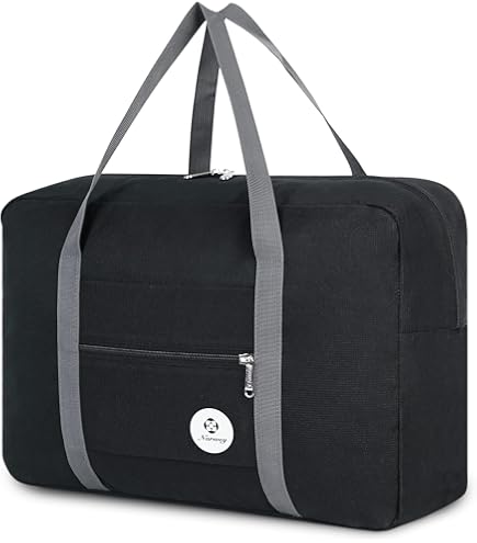 Travel Bag Spirit Airlines Personal Item Bag 18x14x8 Foldable Travel Duffel Bag Tote Carry on Luggage Duffle Overnight for Women and Men (Green)