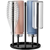 niffgaff Bottle Drying Rack &ndash; Ceramic Base Bottle Organizer for Countertop, Baby Bottle Rack, Water Bottle Storage Rack, Black