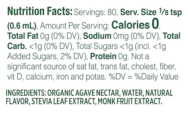 WHOLE EARTH SWEETENER CO. VANILLA LIQUID STEVIA AND MONK FRUIT SWEETENER, LIQUID STEVIA DROPS, ERYTHRITOL SWEETENER SUGAR SUBSTITUTE, STEVIA EXTRACT FOR COFFEE AND TEA, 1.62 FLUID OUNCES