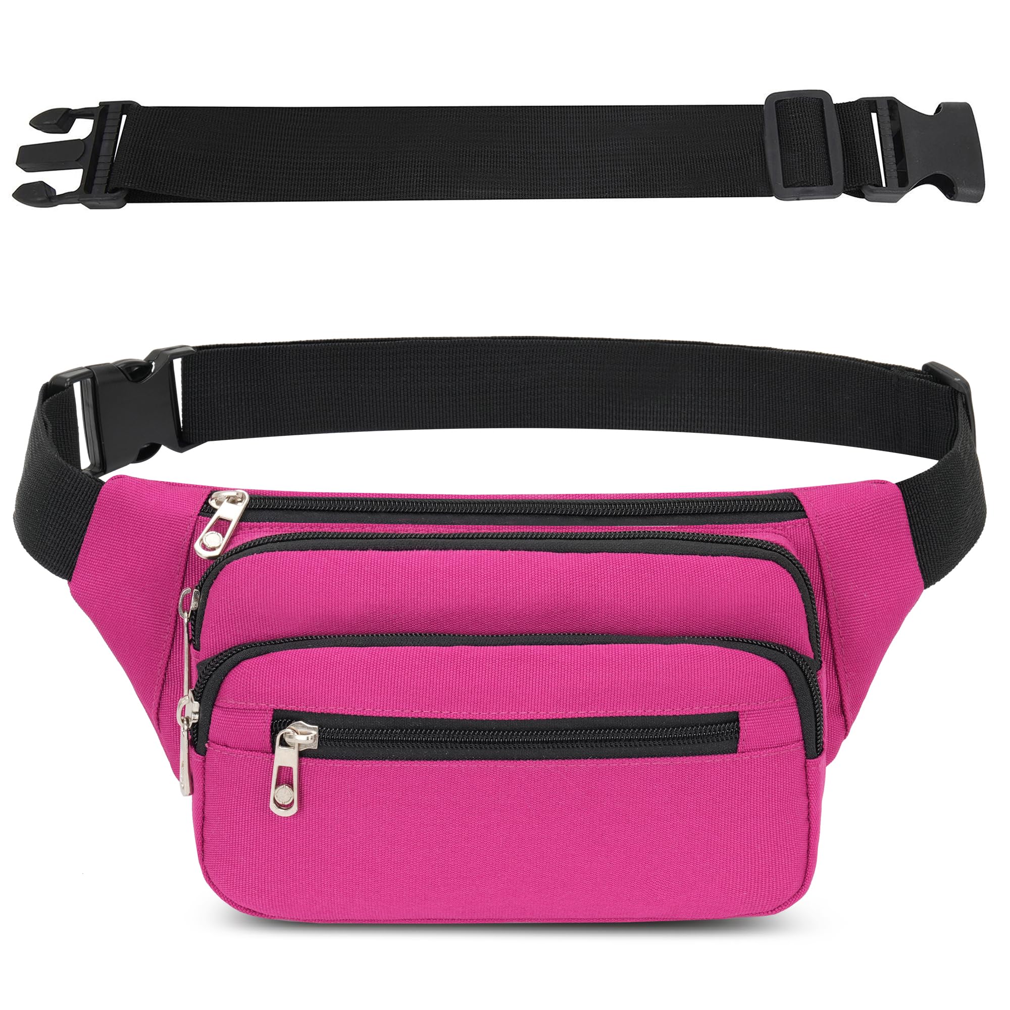 IHIGOGOFA Bumbags Waist Fanny Pack Fashion Bum Bag with 65cm Extended Belt for Dog Walking Climbing Hiking Travel Cycling Girls Ladies Men Women