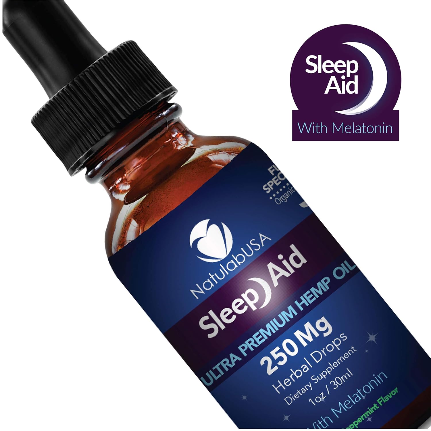 Amazon.com: NatulabUSA - Sleep Aid Natural Sleep Aid - Ultra Hemp Oil - Pain Relief - Anxiety Relief - Stress Relief - Melatonin - 250 MG - 1oz: Health ...