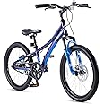 RoyalBaby Kids Mountain Bike 16 20 24 Inch Aluminum Bicycle with Front Suspension for Boys Girls Explorer Ages 4-15 Years