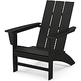 POLYWOOD® Modern Adirondack Chair in Black