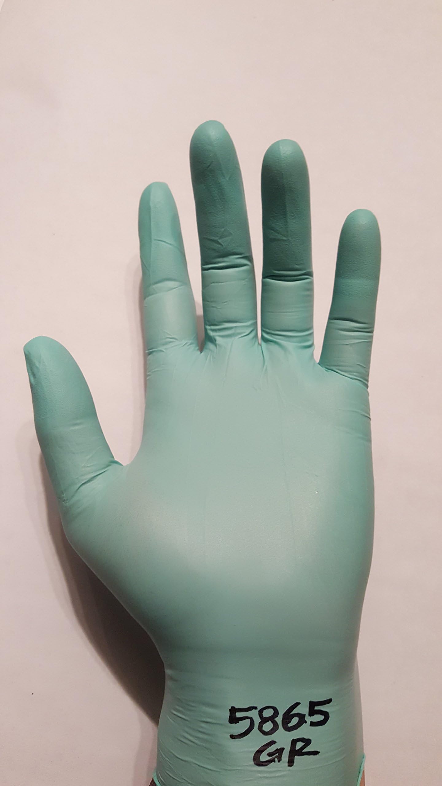 Green Nitrile Exam Gloves, Medical Grade, Powder Free, Latex Rubber Free, Disposable Non Sterile, Food Safe, Green color, Convenient Dispenser Pack of 100 Examination Glove Maytex Corp 5865GR-M Medium