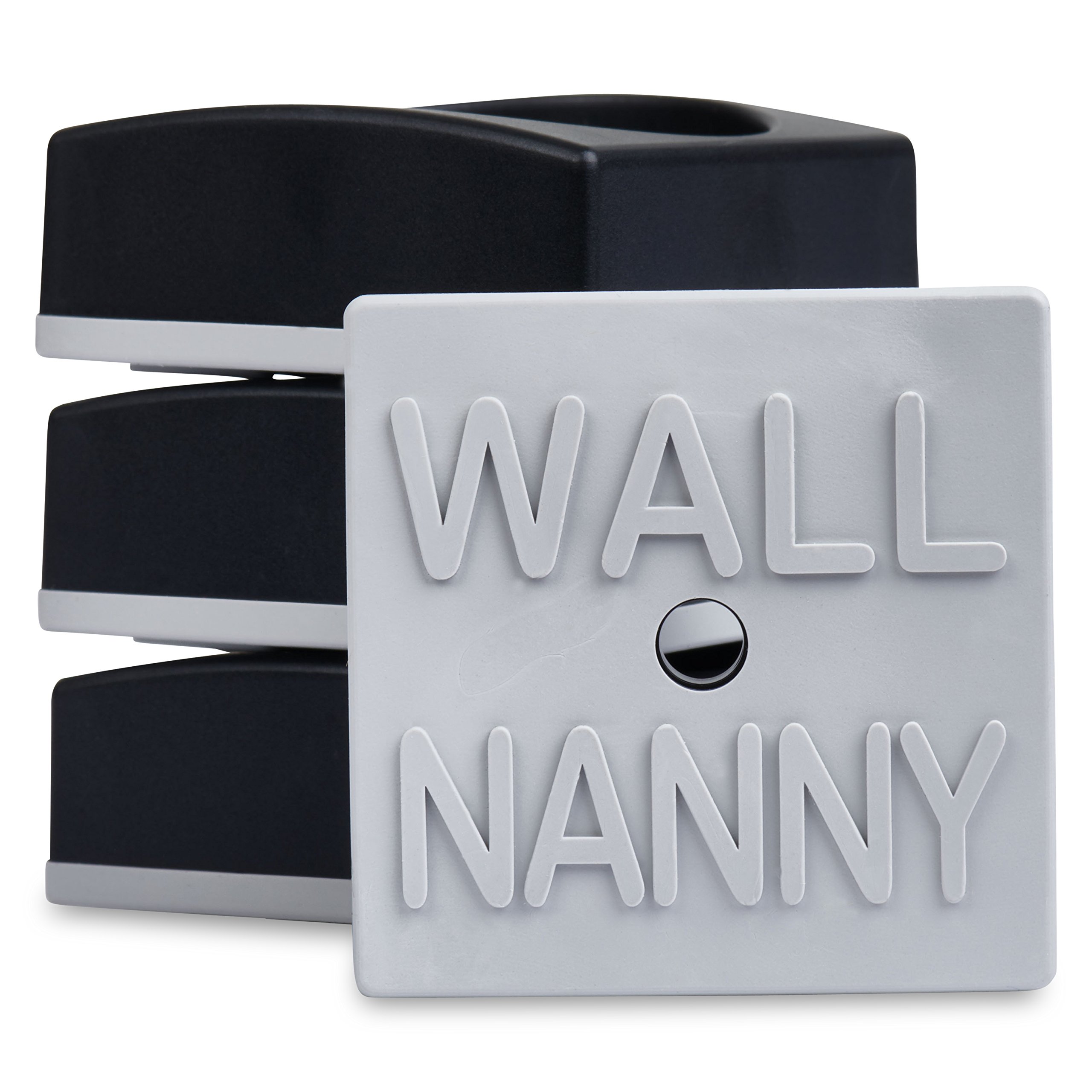 Photo 1 of Wall Nanny Mini (4 Pack - Made in USA) Smallest Low-Profile Wall Protector for Baby Gates - Perfect in Doorways - Best Saver Cups Guard Pad Trim & Paint for Child Dog Pet Pressure Gate (Black)